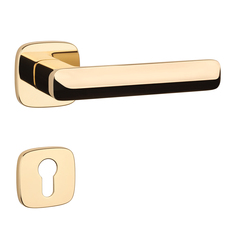 Kľučky na hranatých rozetách Zlatý APRILE