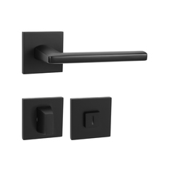 Kľučky na hranatých rozetách Čierny MPK