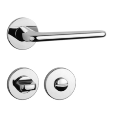 Kľučky na okrúhlych rozetách Strieborný APRILE