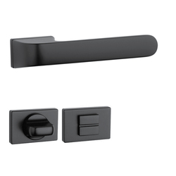 Kľučky na obdĺžnikových rozetách Čierny APRILE