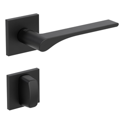 Kľučky na hranatých rozetách Čierny Griffwerk