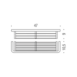 Košíky do sprchy Zlatý COLOMBO