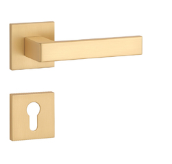 Kľučky na hranatých rozetách Zlatý APRILE