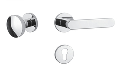 Kľučky na okrúhlych rozetách Strieborný APRILE