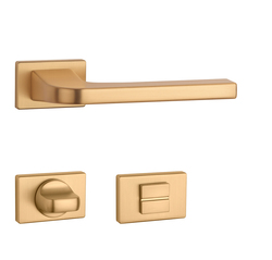 Kľučky na obdĺžnikových rozetách Zlatý APRILE