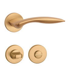 Kľučky na okrúhlych rozetách Zlatý APRILE