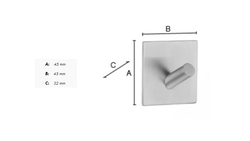 Samolepiace držiaky a vešiaky na uteráky Strieborný SMEDBO