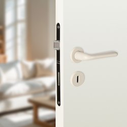 Kľučky na okrúhlych rozetách Biely NUDA - VERUM ITALY