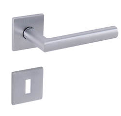 Kľučky na hranatých rozetách Strieborný Tupai