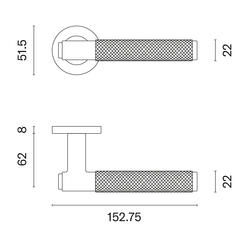 Kľučky na okrúhlych rozetách Sivý STERK