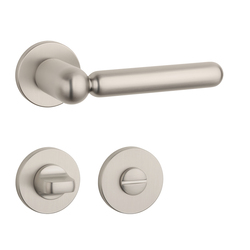 Kľučky na okrúhlych rozetách Strieborný APRILE