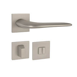 Kľučky na hranatých rozetách Strieborný Tupai