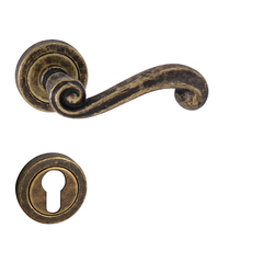 Kľučky na okrúhlych rozetách Bronzový Tupai