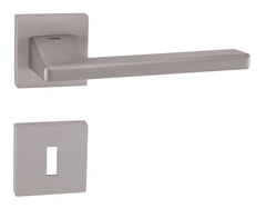 Kľučky na hranatých rozetách Strieborný Tupai