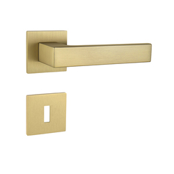 Kľučka na dvere TI - SQUARE - HR 4275Q 5S ZLM - zlatá matná (208) | MP-KOVANIA.sk