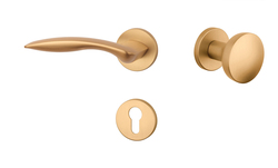 Kľučky na okrúhlych rozetách Zlatý APRILE