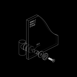 Magnetické dverné zarážky Strieborný JNF