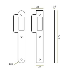 Klasické zámky Strieborný JNF
