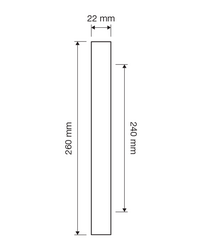 Madlá hranaté priame Kombinovaný LINEA CALI