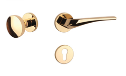 Kľučky na okrúhlych rozetách Zlatý APRILE