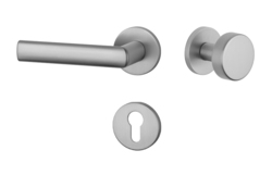 Kľučky na okrúhlych rozetách Strieborný APRILE