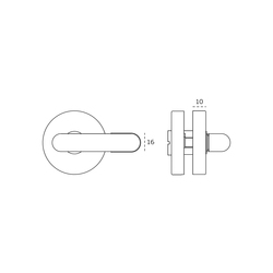 Zástrče na dvere Strieborný JNF