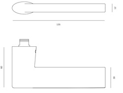 Kľučky na okrúhlych rozetách Zlatý JNF