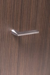 Minimalistické kľučky bez rozety na interiérové dvere Strieborný NUDA - VERUM ITALY