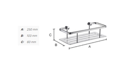 Košíky do sprchy Čierny SMEDBO