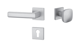 Kľučky na hranatých rozetách Strieborný APRILE