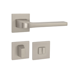 Kľučky na hranatých rozetách Strieborný Tupai