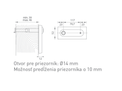 Optické kukátka Bronzový AXA