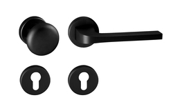 Kľučky na okrúhlych rozetách Čierny Tupai