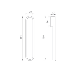 Mušle a madielka na posuvné drevené dvere Čierny JNF