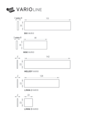 Kľučky a výplne - vario line  Tupai