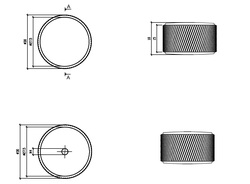 Úchytky na nábytok Čierny APRILE