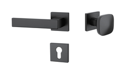 Kľučky na hranatých rozetách Čierny APRILE