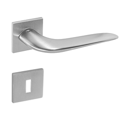 Kľučky na hranatých rozetách Strieborný Tupai