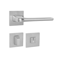 Kľučky na hranatých rozetách Strieborný Tupai