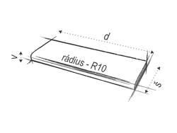 Bukové dverné prahy Béžový TD