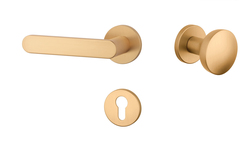 Kľučky na okrúhlych rozetách Zlatý APRILE