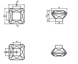 Úchytky na nábytok Kombinovaný APRILE