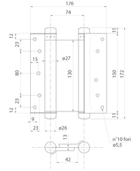 Samozatváracie pánty a závesy Strieborný LR