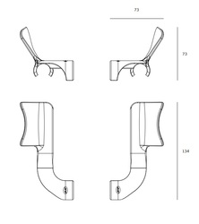 Príslušenstvo ku kľučkám na dvere Čierny JNF
