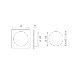 Mušle a madielka na posuvné drevené dvere Čierny ATZ