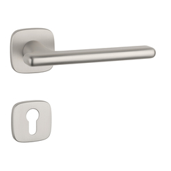 Kľučky na hranatých rozetách Strieborný APRILE