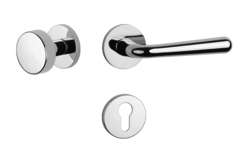 Kľučky na okrúhlych rozetách Strieborný APRILE