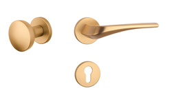 Kľučky na okrúhlych rozetách Zlatý APRILE