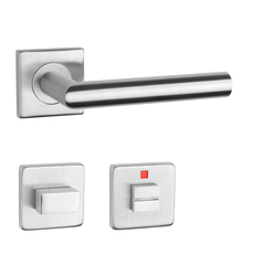 Kľučky na hranatých rozetách Strieborný STERK