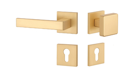 Kľučky na hranatých rozetách Zlatý APRILE